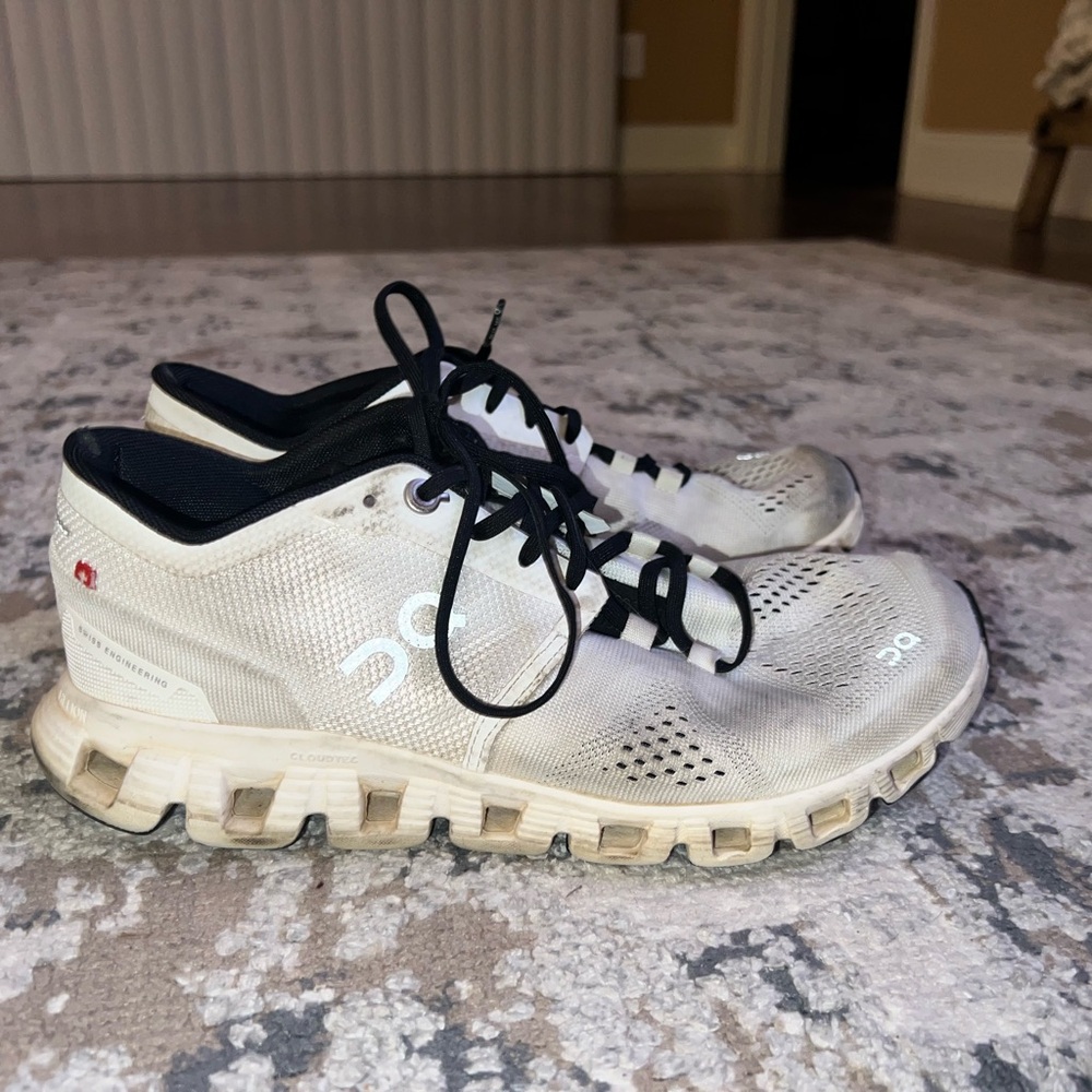 On Running White Athletic Shoes